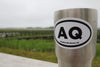 AQ Oval Sticker